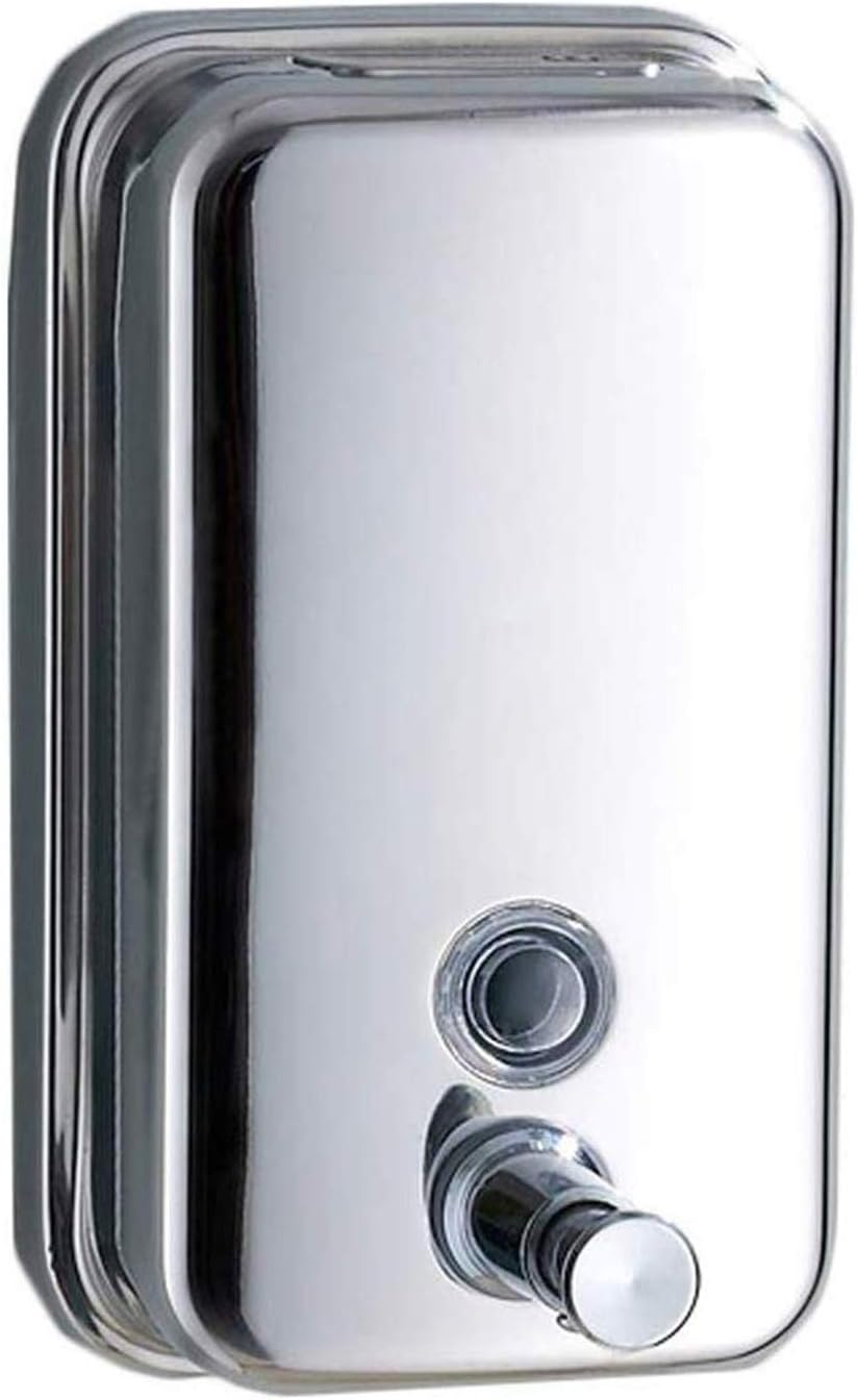 Soap Dispenser Stainless Steel Bathroom WC Kitchen Manual Liquid Soap Box Wall Fixed Mounted 1000ml