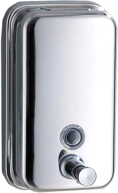 Soap Dispenser Stainless Steel Bathroom WC Kitchen Manual Liquid Soap Box Wall Fixed Mounted 1000ml