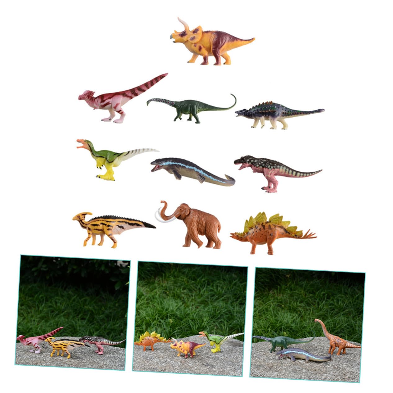 Amazon.co.jp: Totority 10個仿真恐竜模型 リアルなディテールの