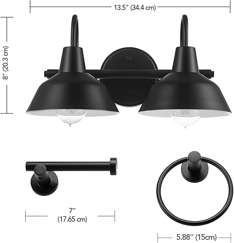 Miniatura 8 de Globe Electric 51415 Camden - Juego de baño (5 piezas)