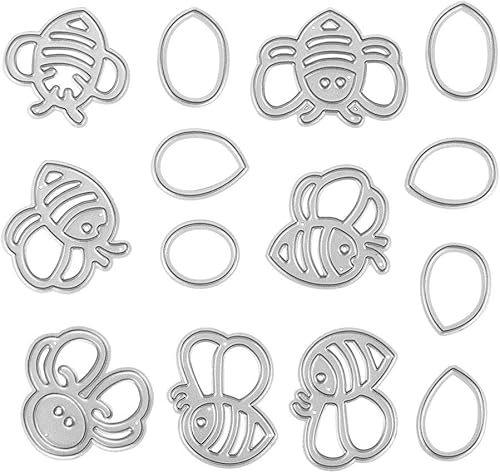 Vista 5 de Troqueles de corte de metal para festival de abejas, plantillas de estampado de decoración de primavera para álbumes de recortes, álbum de fotos