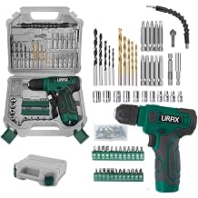 110-piece green 8V electric screwdriver tool set, portable toolbox, including drill bits, sockets, and screwdriver bit sets, accessories, woodworking drilling tools, mens exclusive tool set