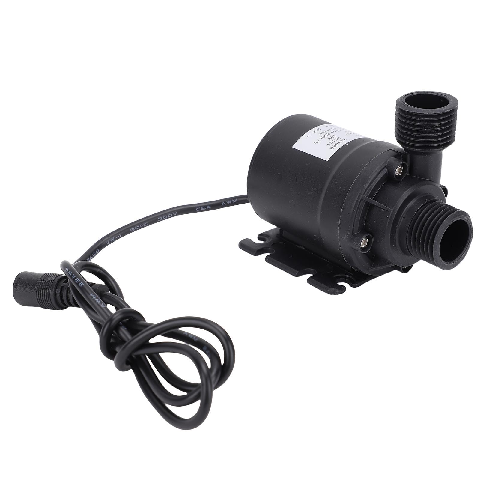 Generic Pompa Dell'acqua con Motore Senza Spazzole DC 12V, Alta Pressione, Silenziosa, 800 L/h, Sollevamento 5 M, per Piscina Solare e Laghetto