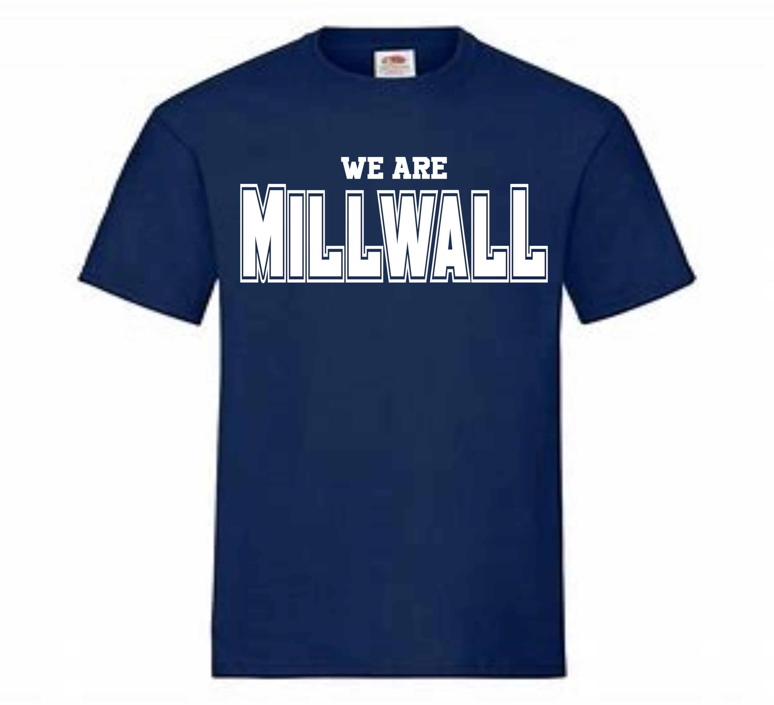 We are Millwall Tshirt top Football Gift Premium Clothing Blue