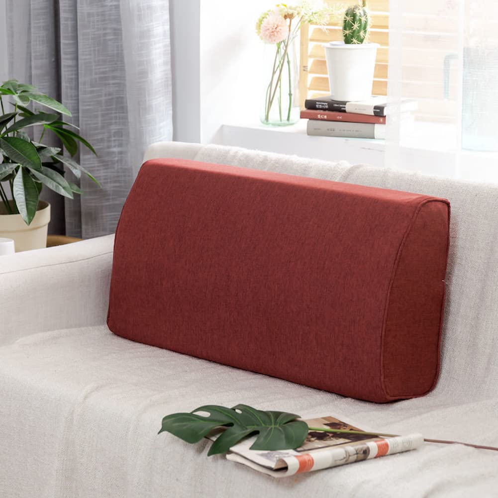 YUR Dickes Schaumstoff-Sofa-Rückenkissen mit abnehmbarem Bezug, Kopfteilkissen, Lendenwirbelkissen, große Rückenlehne, Lesekissen, lindert Schmerzen :