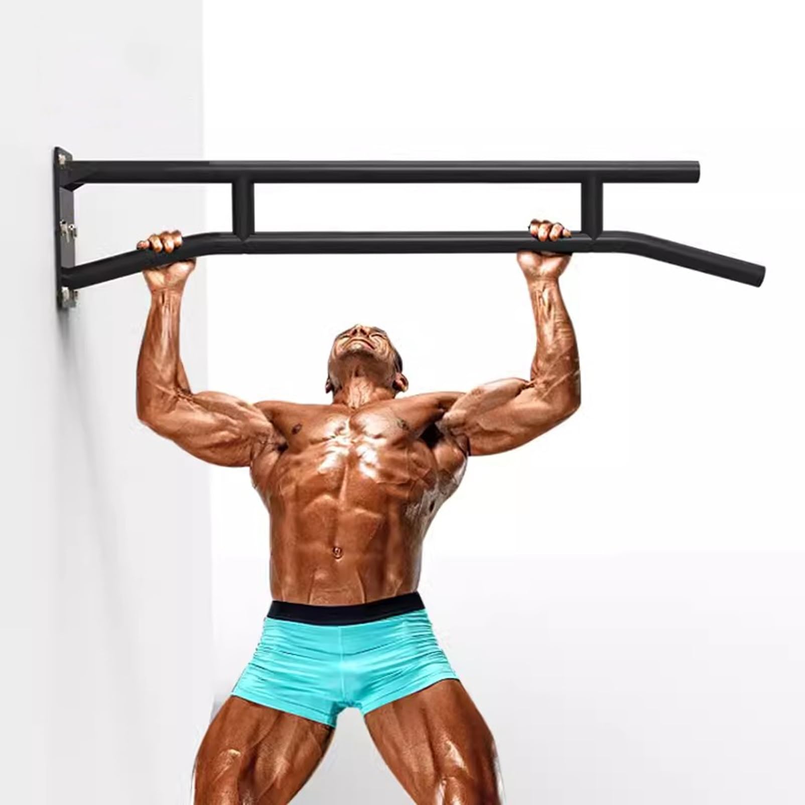Drążek do podciągania – montowany na ścianie drążek do fitnessu – stacja Multi Grip do domowej siłowni i garażu sprzęt do treningu siłowego