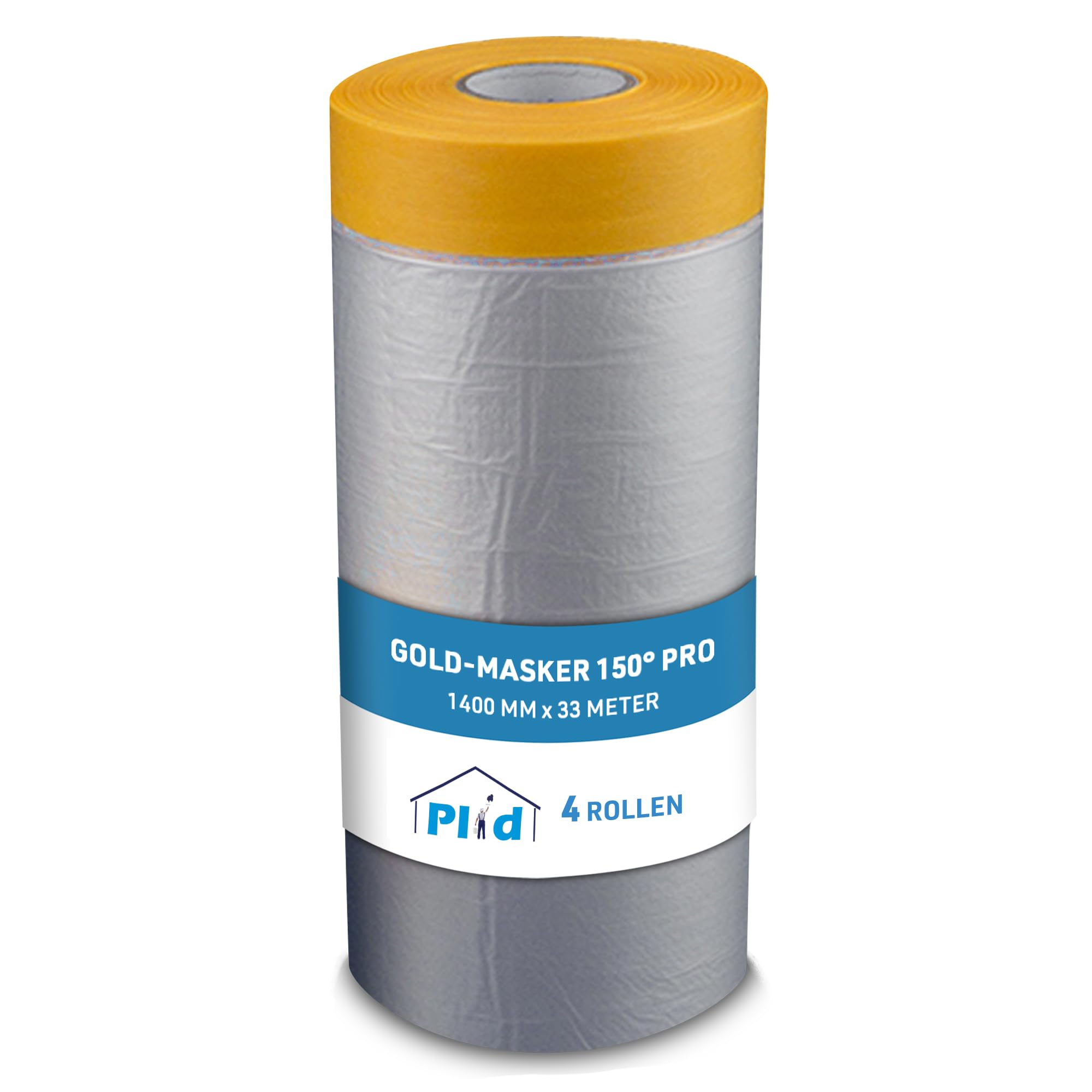plid, Película de Enmascarar Con Cinta Adhesiva, Fina Y Flexible, para Pinturas De Interior Y Exterior, Resistente a La Humedad Y a Los Rayos UV
