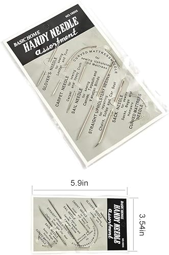 Miniatura 9 de Topus Extra Strong Upholstery Repair Sewing Thread Kit and Heavy Duty Household Hand Needles, Including 7 Styles of Leather Canvas Sewing Needles