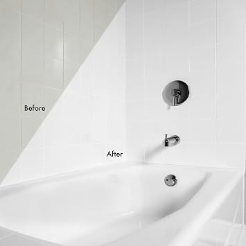 Rust-Oleum 384165 Tub And Tile Refinishing 2-Part Kit, 32 oz, Gloss White