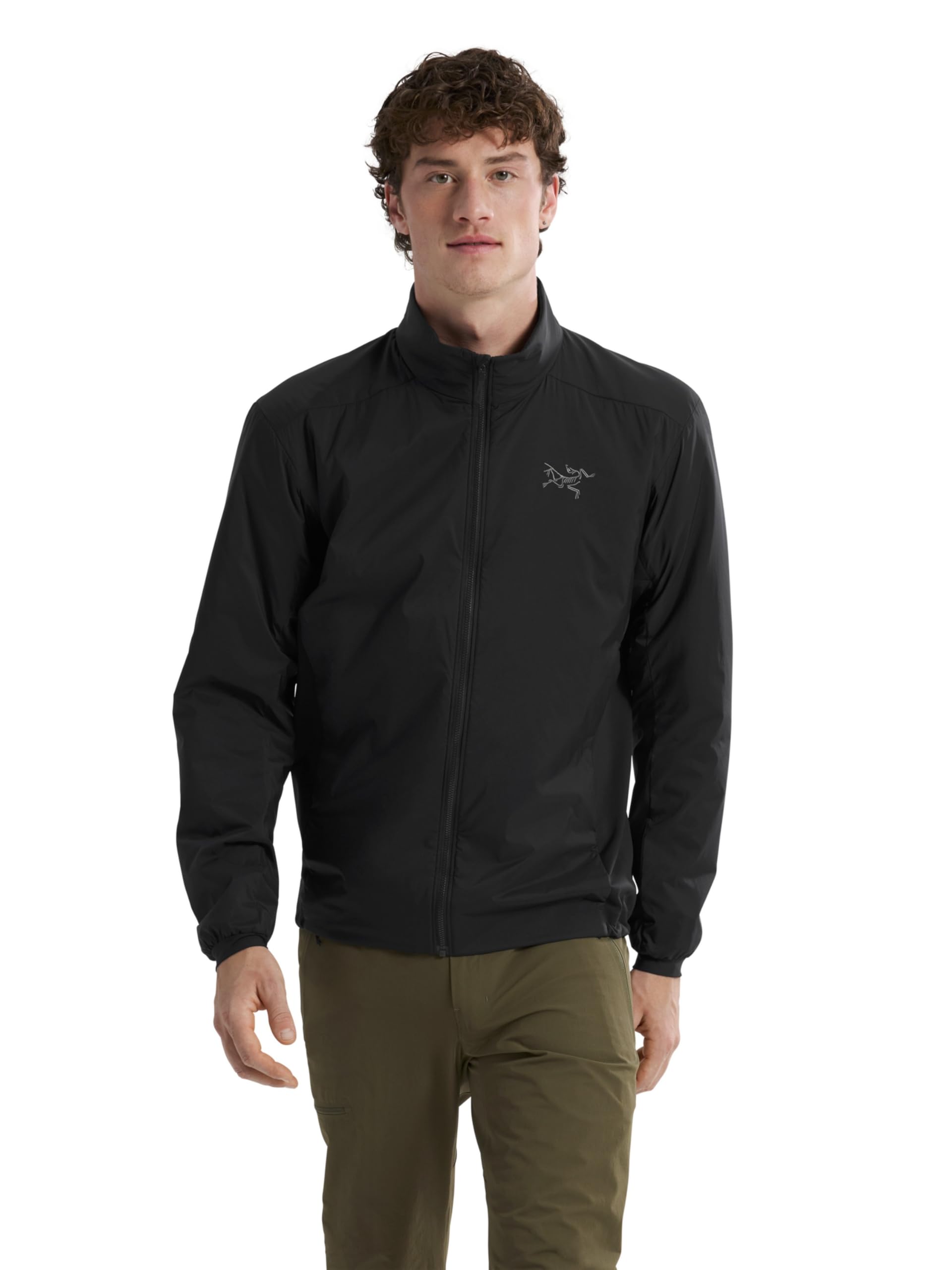 Arc'teryx Atom Jacket Men's | Warm Yet Lightweight Synthetically Insulated Hiking Rain Jacket for Men | Black, Medium
