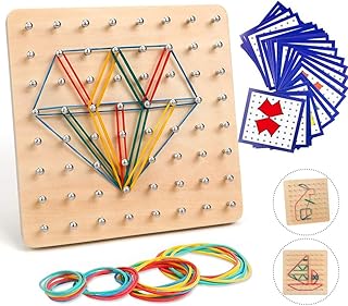 Sunshine smile Montessori Juguete Geometria,Juguetes Geometria Madera,Tablero Montessori,Montessori Juguetes Educativos Ma...