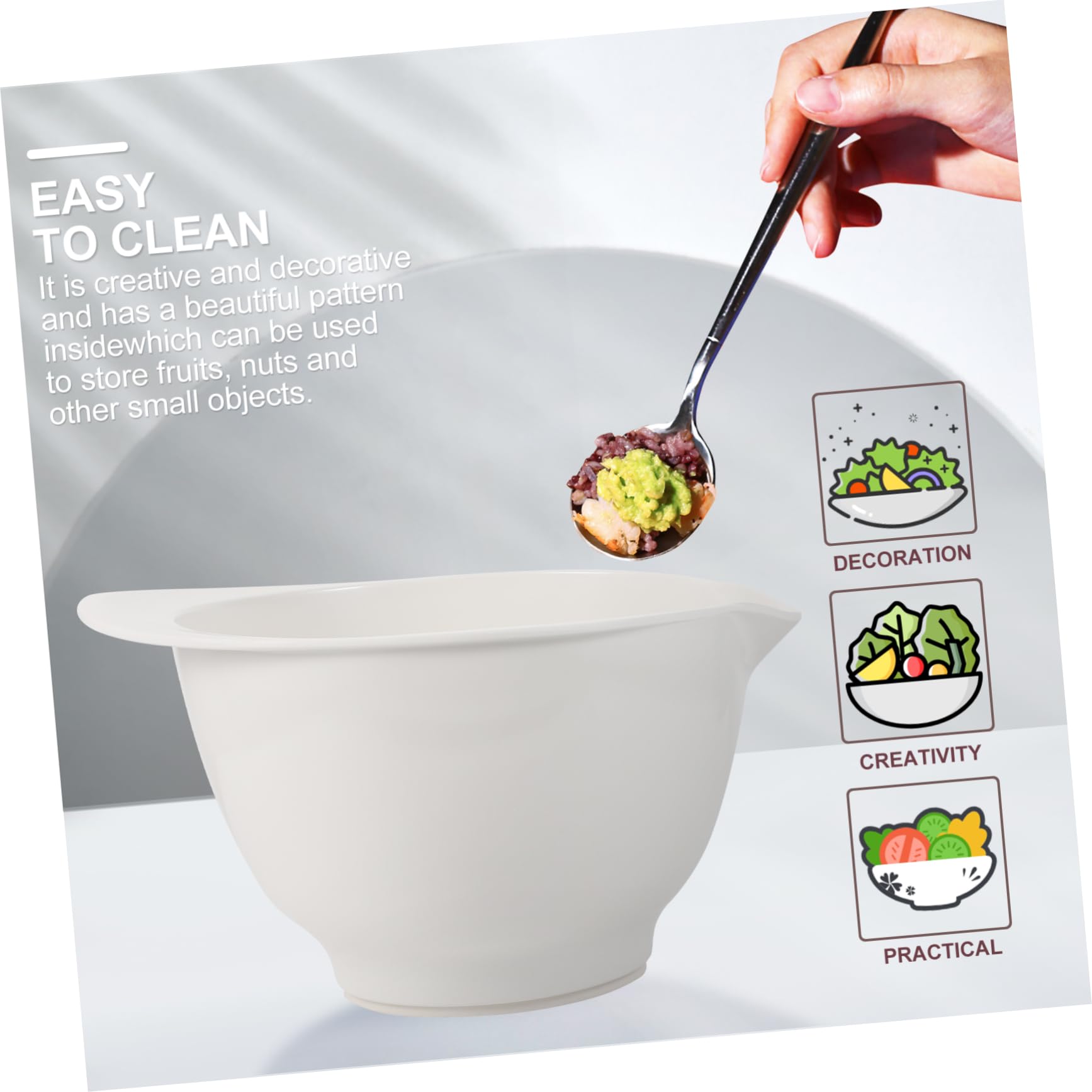 LABRIMP 1pieza Bol De De Cocina Multifuncional Para Ensaladas y Frutas Tazón De Para Hornear y Color