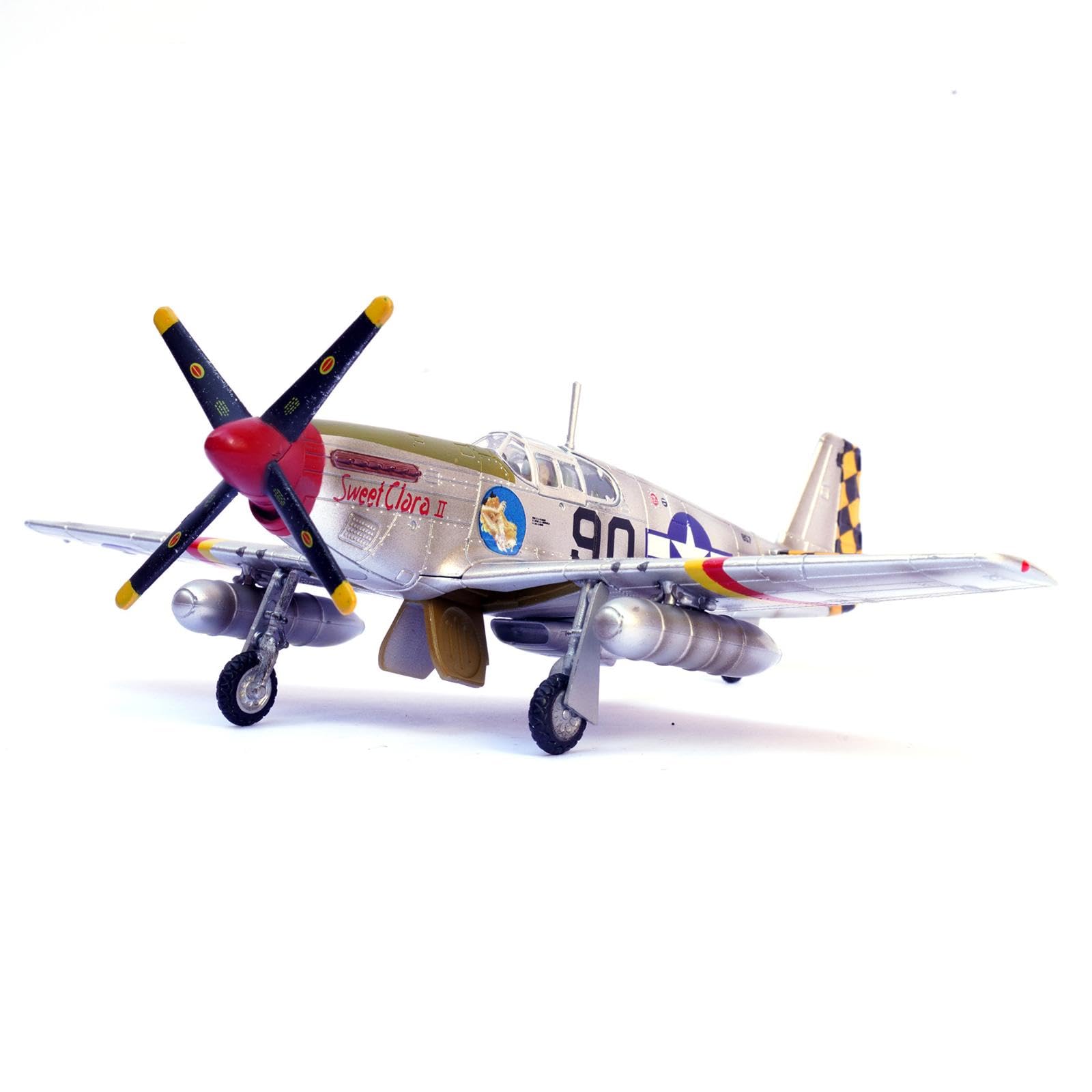Modelo de Avión de P-51B en Escala 1:72, Adorno de Regalo Simulado para