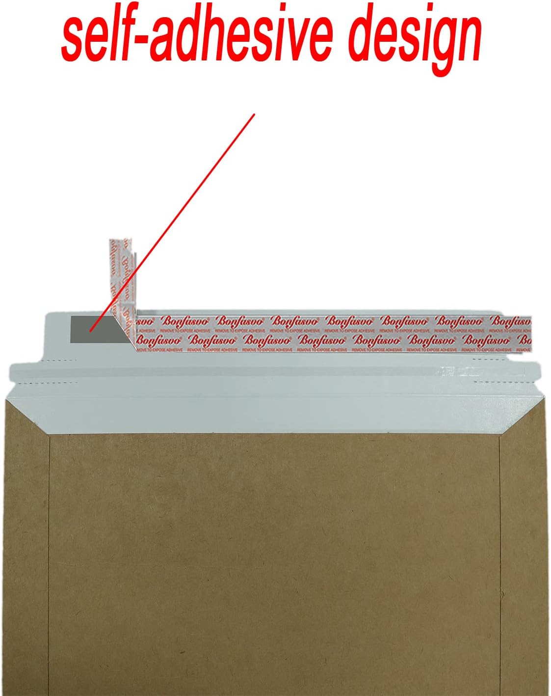 Rigid Mailers 30 Pack 9.5 x 12.5 inches Brown Self Seal Stay Flat Bulk Cardboard Kraft No Bend Mailers Peel and Seal for Document Photos Pictures Papers Files CD - Image 4