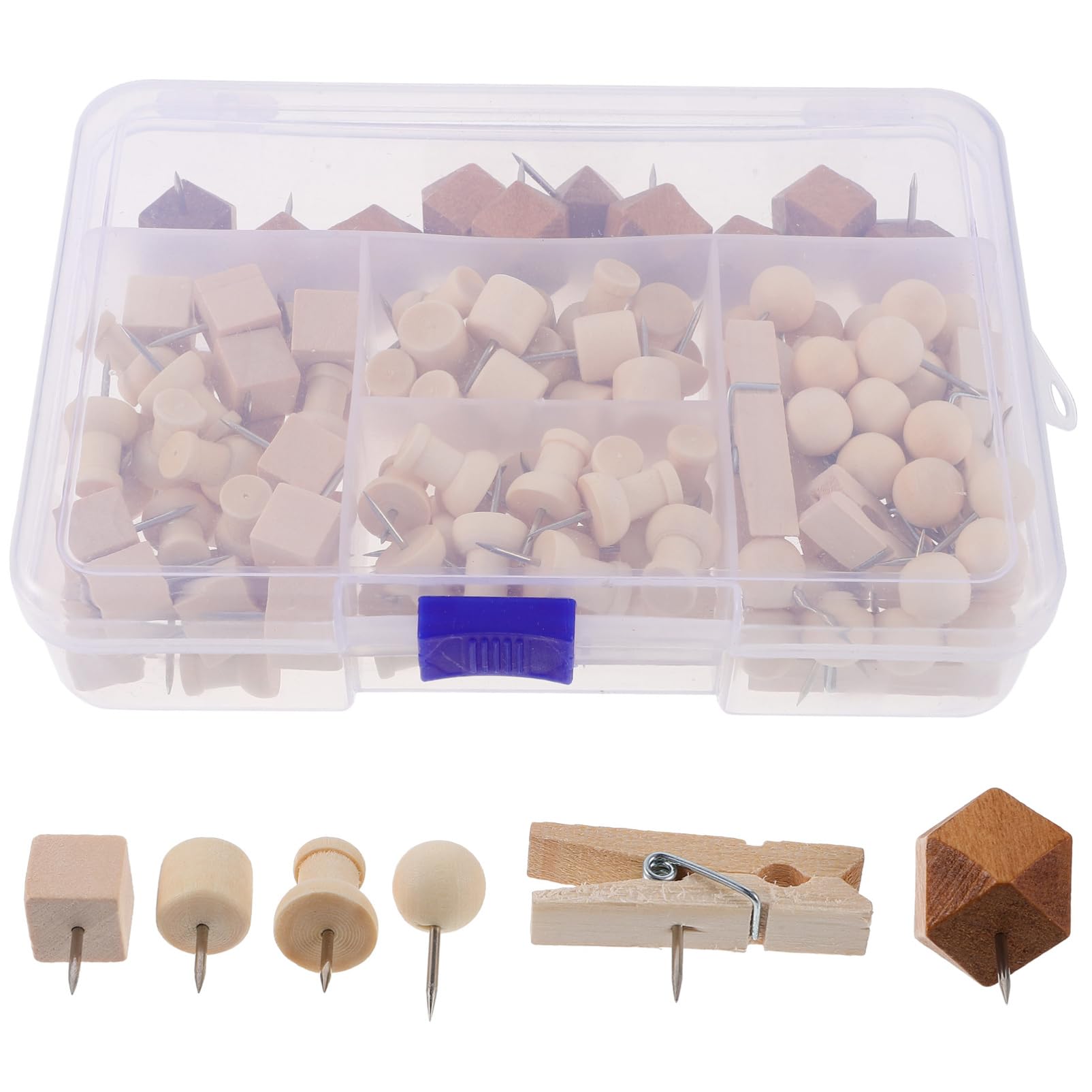 Gatuida 128pièces Épingles à Bulletin Styles Variés Accessoires pour Carte Photos Et Punaises Décoratives pour Affichage