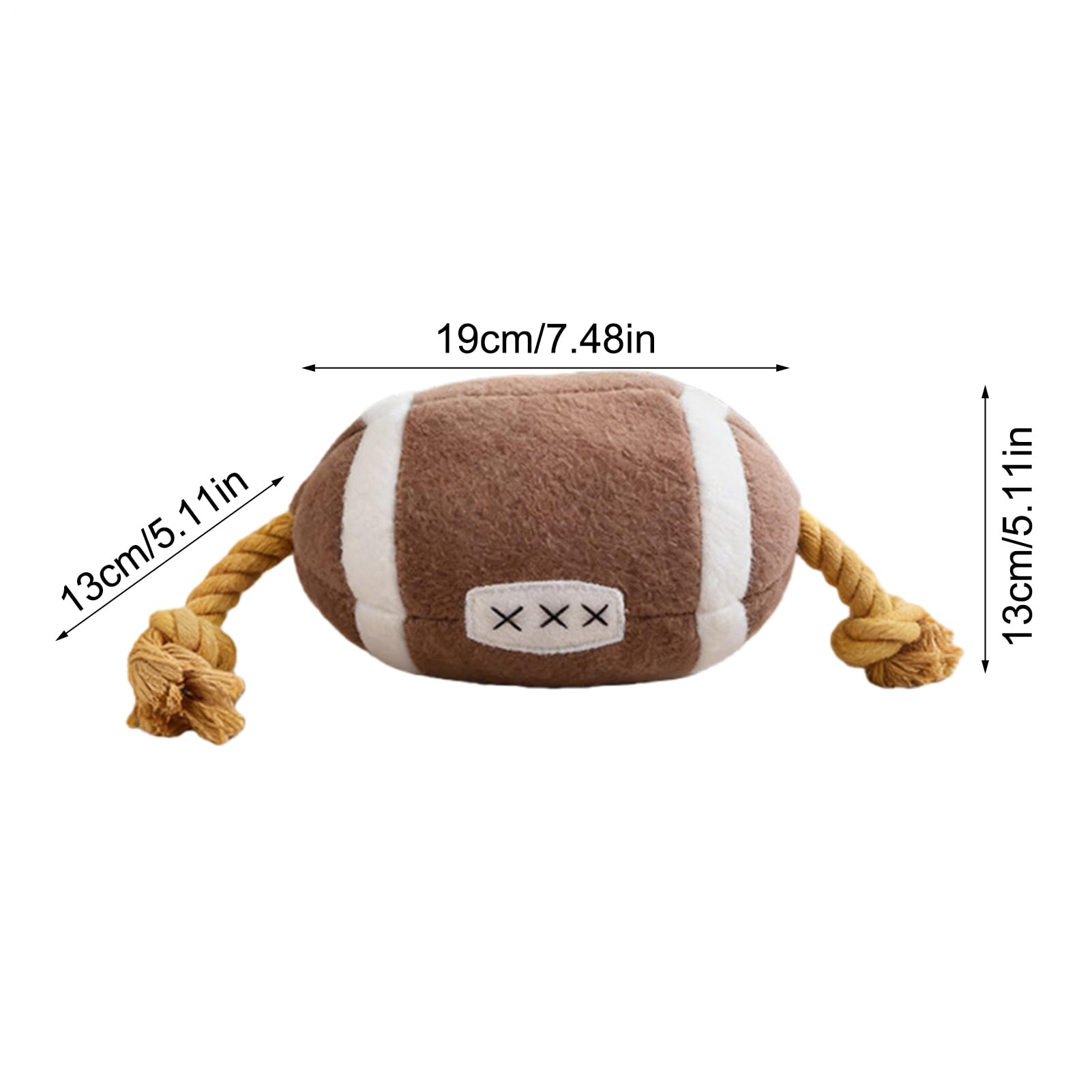 Juguetes Mordedores para Perros Accesorios para Mascotas | Diseño De Pelota Deportiva Juguete Para Cachorros En Dentición Con Cuerda De Algodón Para , Jalar Y Juego De Fuerza Interior