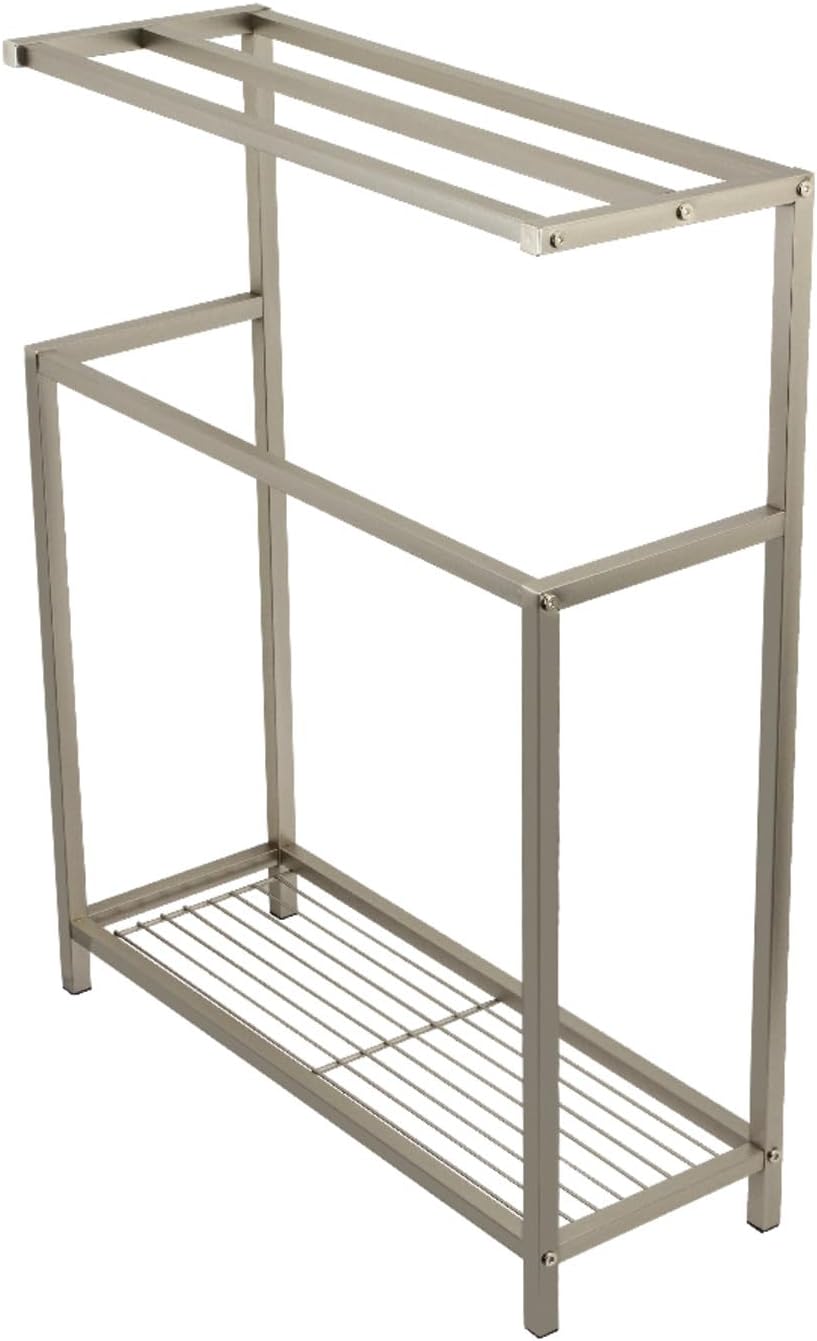 Kingston Brass SCC8368 Edenscape Freestanding Towel-Rack, Brushed Nickel