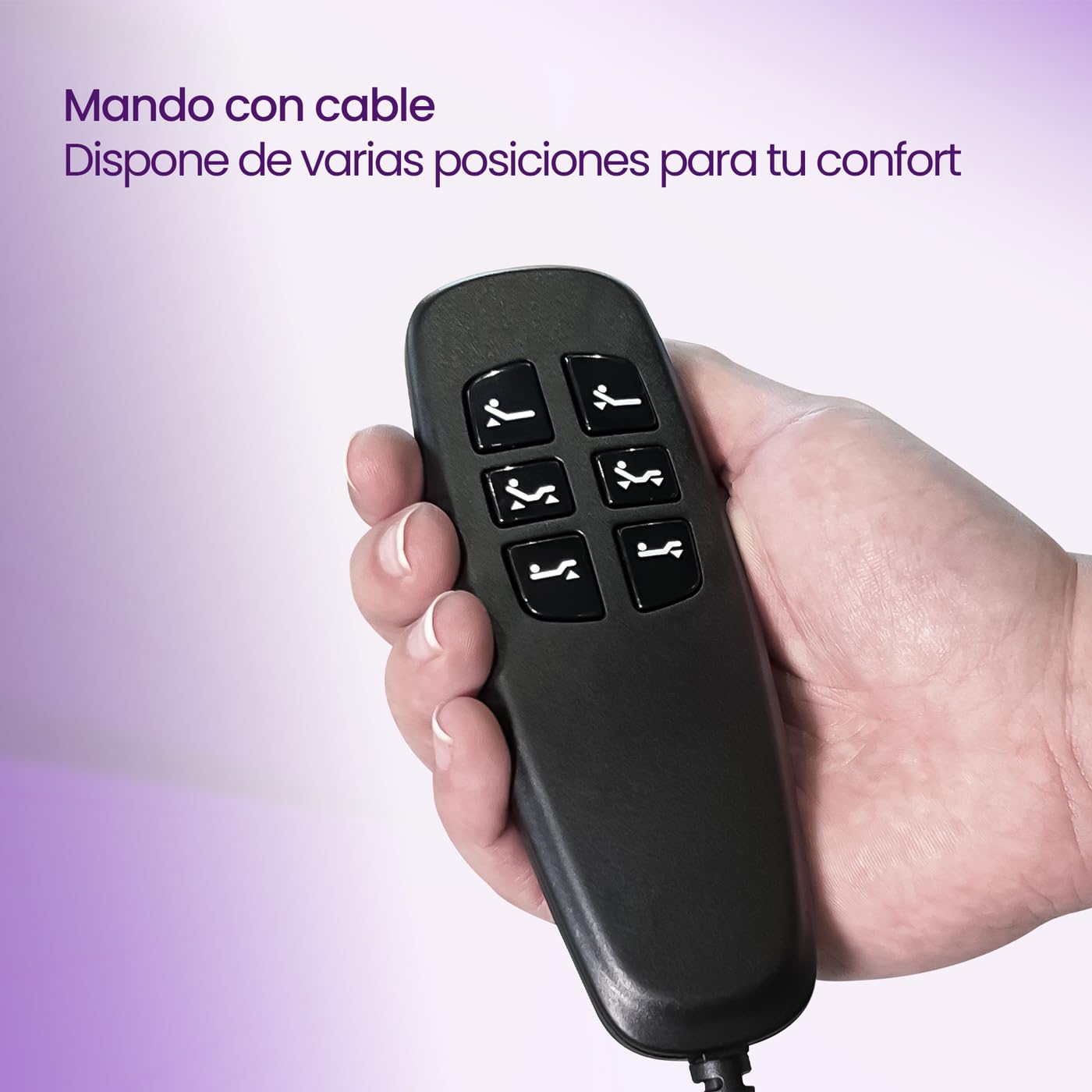 mattfy - Cama Articulada Eléctrica Flexipro, 5 Planos, Bastidor Reforzado, Fiable y Silenciosa, Motor Alemán, 90 x 190