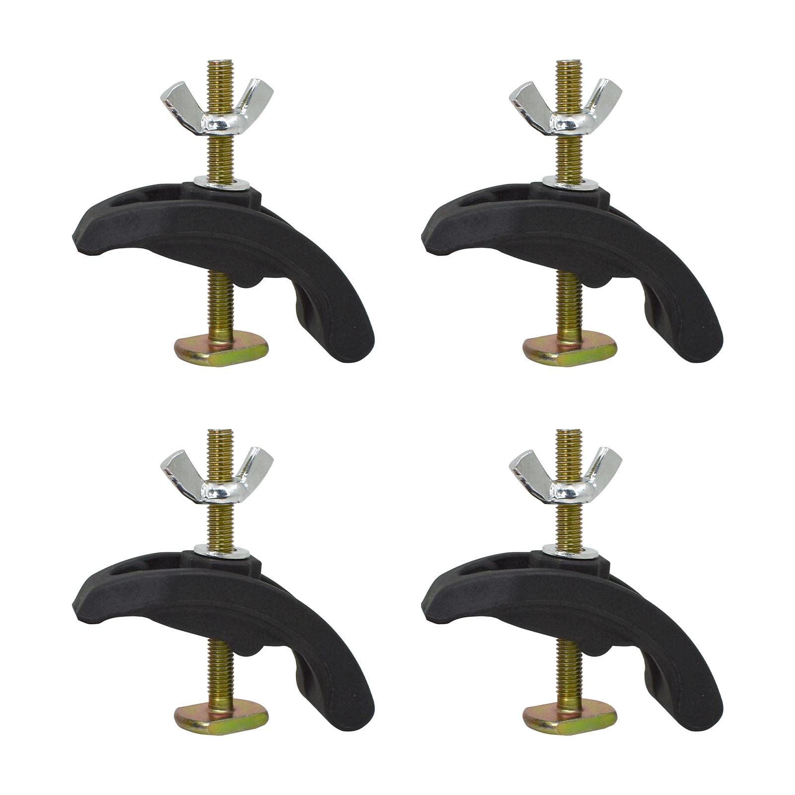 4-Piece Arcuate Press Plate Clamps, T-Track Hold-Down Fixtures