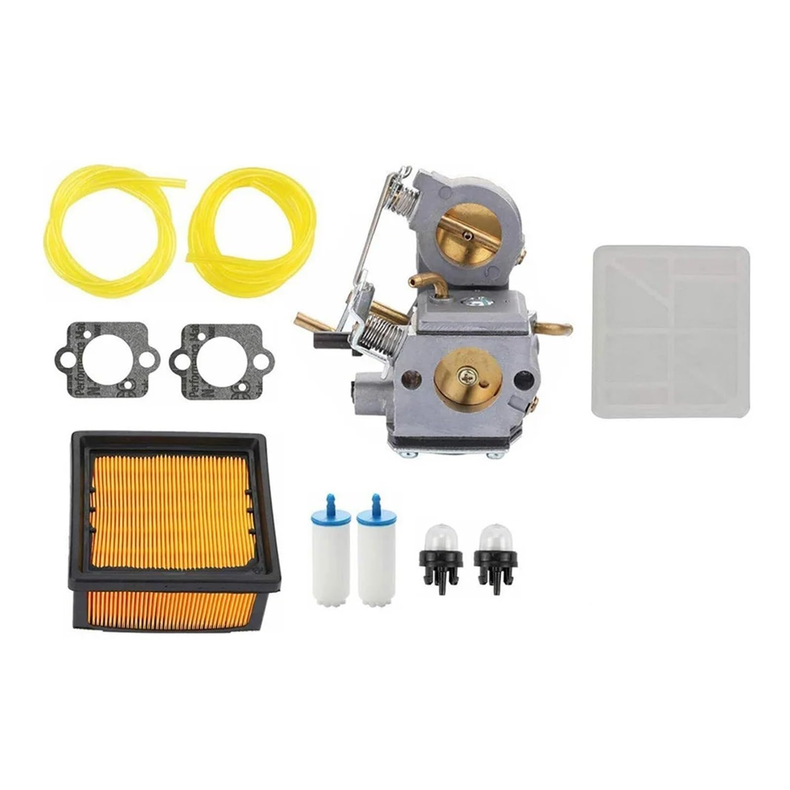 Compatible con filtro de aire Partner for cortar bolas de arranque, filtro de aire, filtros de combustible, tuberías de combustible, filtro interno, kit de carburador.