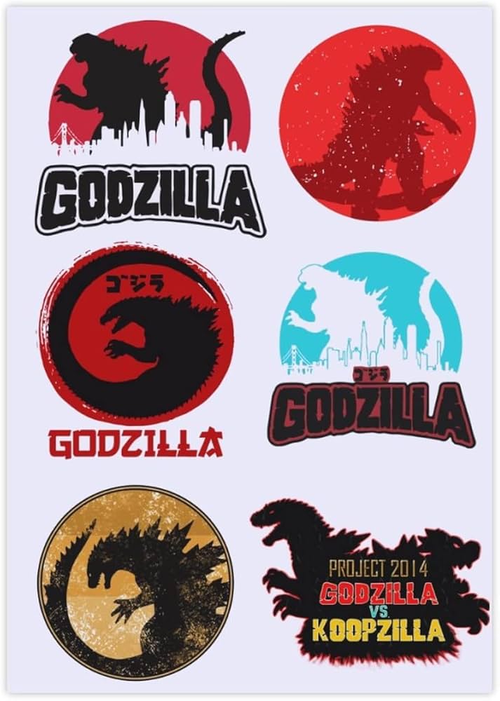 Amazon | ゴジラゴジラ ステッカーセット ステッカー クリスタル