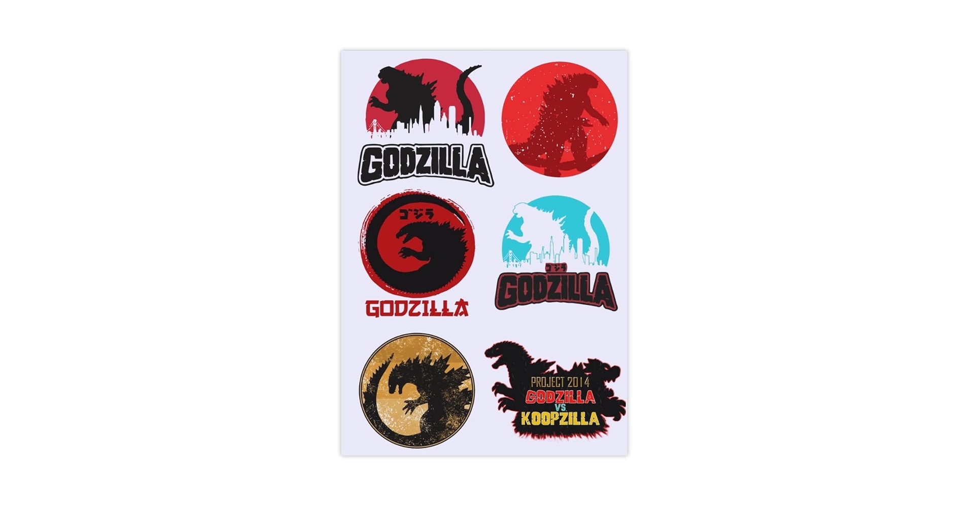 Amazon | ゴジラゴジラ ステッカーセット ステッカー クリスタル