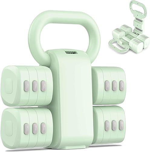 Miniatura 9 de Juego de mancuernas ajustables 2 en 1, 5 niveles mejorados, pesas de mano más pesadas para mujeres y hombres, cada una de 2.2/3.3/4.4/5.5/6.6