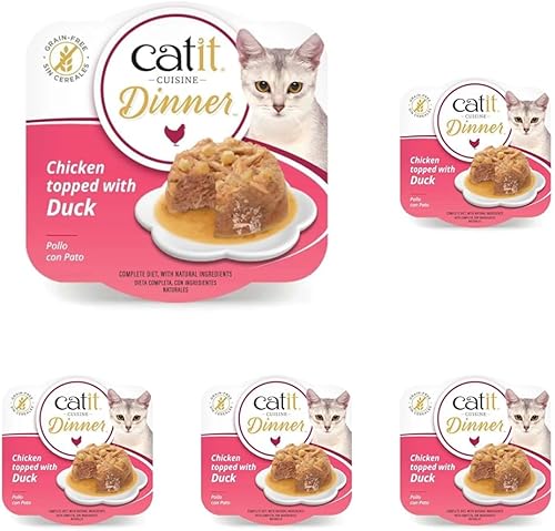 Miniatura 15 de Catit Cena de pollo con carne de res y calabaza - Alimento húmedo hidratante y saludable para gatos de todas las edades