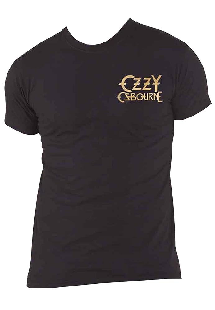 Amazon.com: Ozzy Osbourne 'Patient No. 9 Gold Logo' (Black