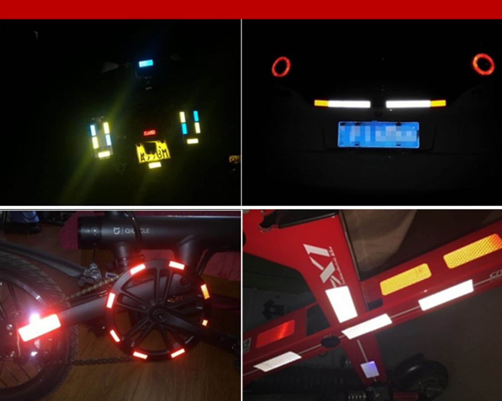 Reflective Tape,Safety Warning Tape, Cinta de alta visibilidad de 5 cm, cinta reflectante, cinta for exteriores, cinta de señalización industrial, cinta de advertencia de peligro for trabajos pesados