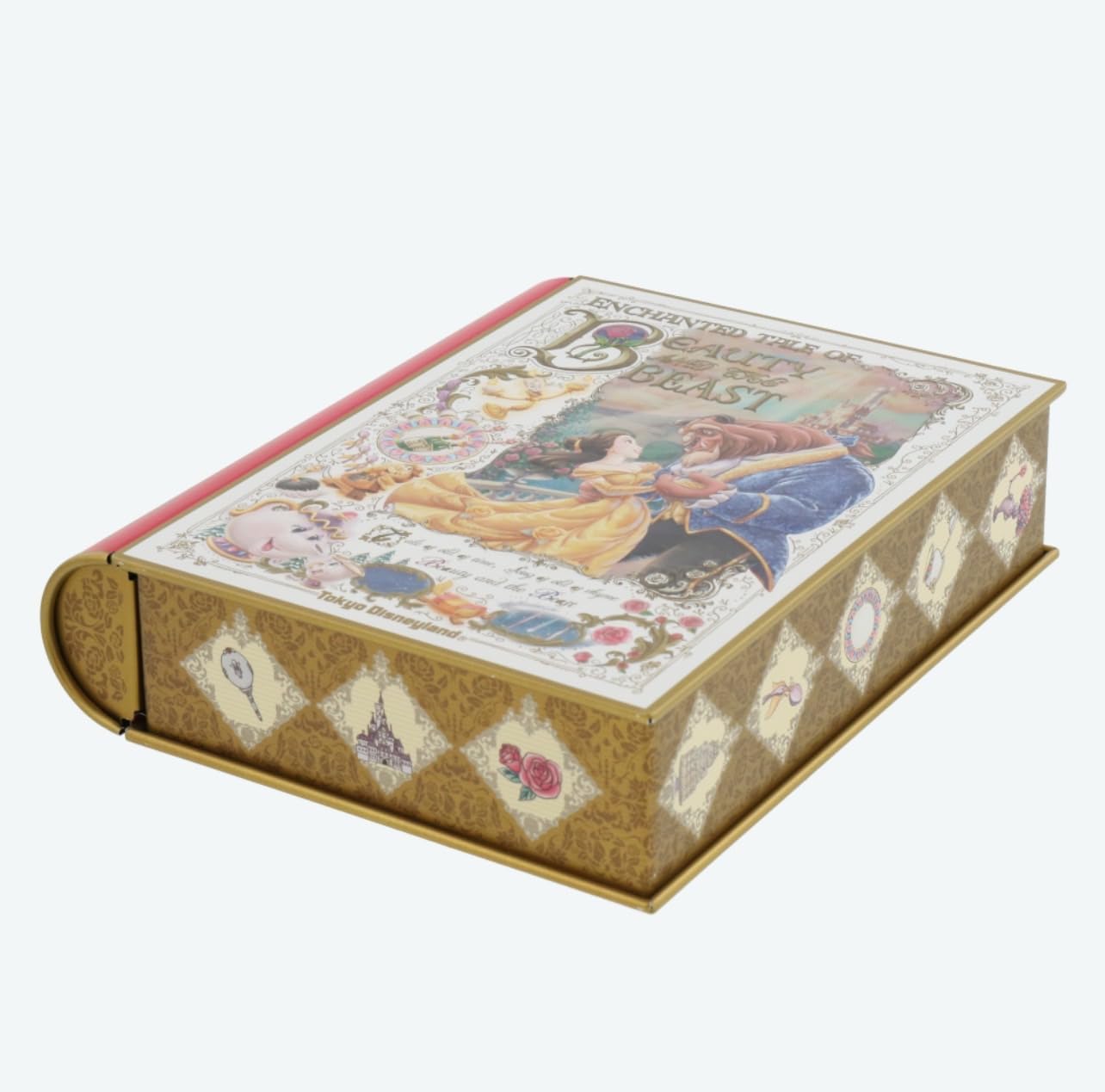 T.L.S 美女と野獣 チョコレート 本型 缶入り【東京ディズニーリゾート限定】 ベル ビースト ディズニープリンセス 人気 お菓子 お土産 ディズニー グッズ プレゼント (1個)