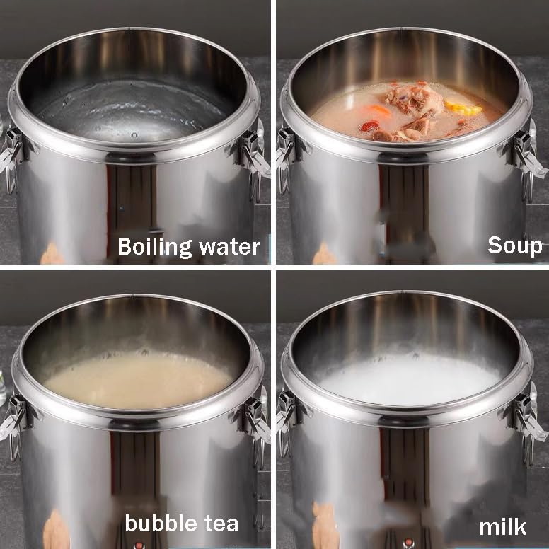 Baril en acier inoxydable avec couvercle scellé 10L pour liquide - 5