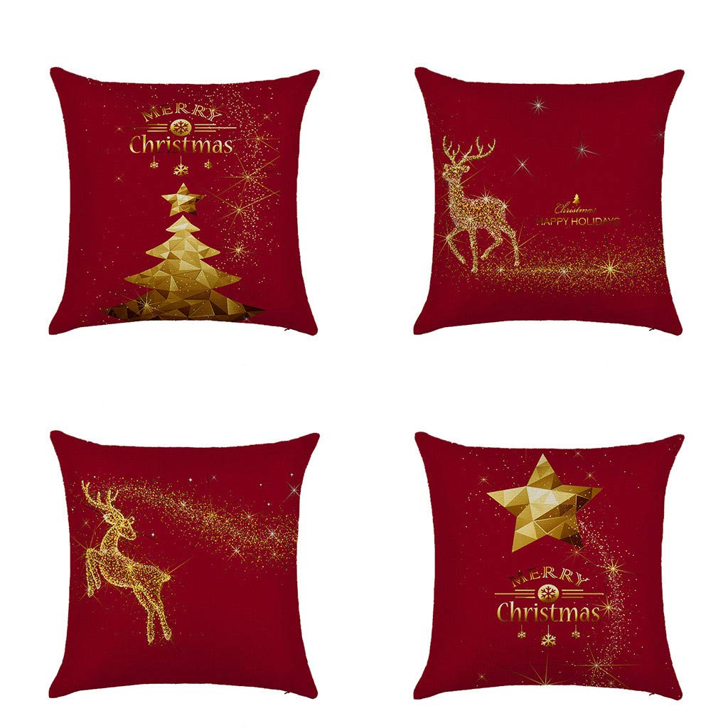 Christmas Clearance Sale Decorative Sofa Cushion Cover (45x45cm) - 4pc