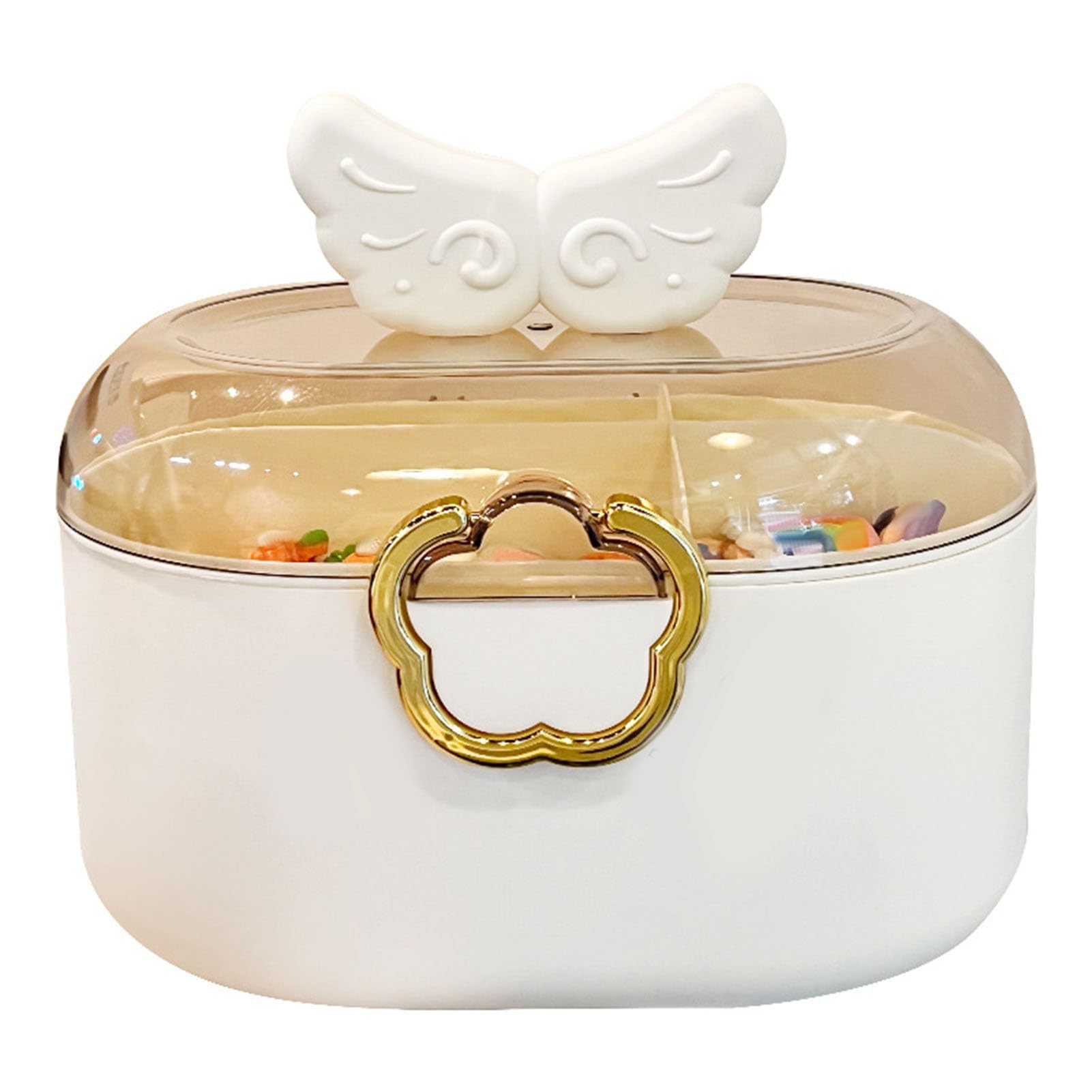 Boîte à bijoux filles pour le rangement des accessoires de cheveux en voyage