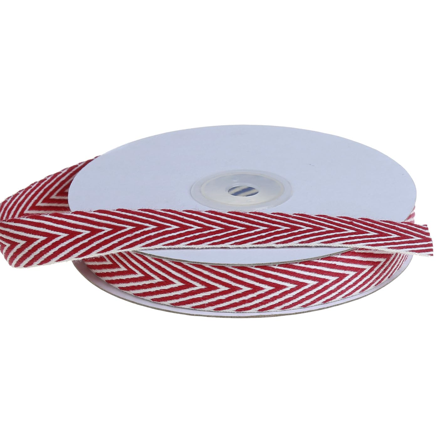 COTOWIN Cinta de algodón suave en espiga, 5/8" x 10 yardas (rojo)