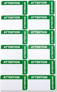 300 Labels, Green, Medical Attention Stickers for Folder File Charts - MAP5200 Blank Labels 3.25 x 1.75 Inch Emergency Rooms/Veterinarians/Medical Recorders