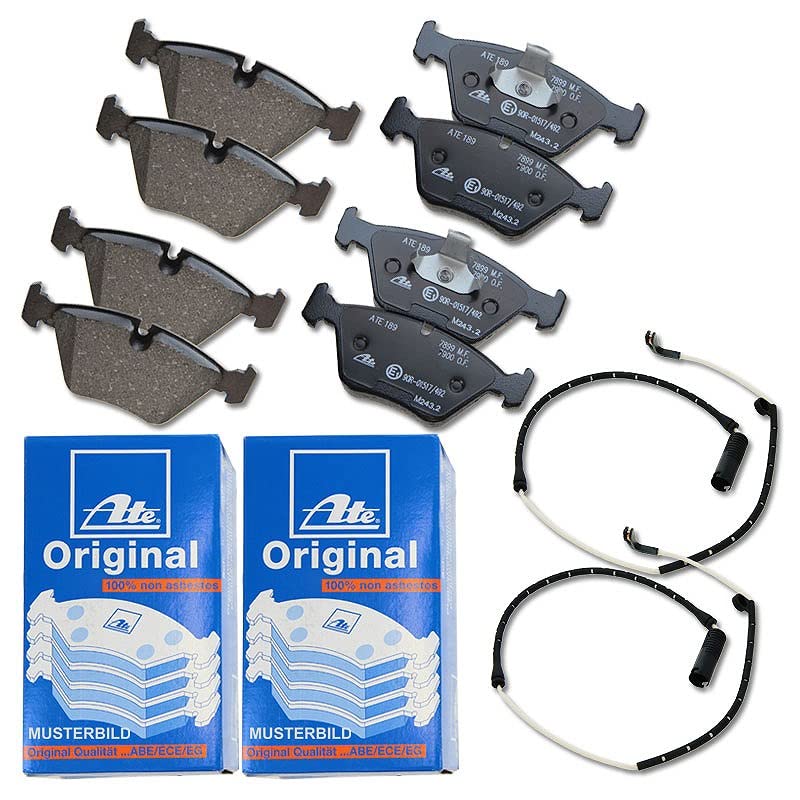 ATE Bremsbeläge + Bremsscheiben + Warnkontakt, Hinten, 120,95