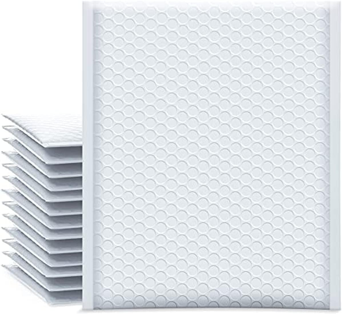 Bubble Mailers 9x11.8 Inch White 25 Pack Poly Padded Envelopes Medium Mailing Opaque Packaging Postal Self Seal Waterproof Boutique Shipping Bagsfor Shipping, Storage and Moving
