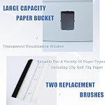Automatic Shredded Paper Cutter, Crinkle Paper Shredded Cut Paper Machine, 7.5L Visible Transparent Window, Raffia Paper/25g & A4/70g, Pull - Power Off for Birthday/Wedding/Festival Decor