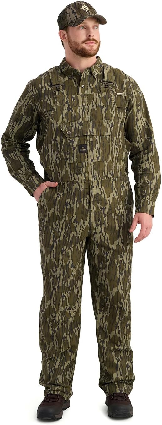 Nomad Mens Rufus Camo Overall, Durable and Versatile Camouflage Overalls for Hunting and Outdoor Adventures, Mossy Oak