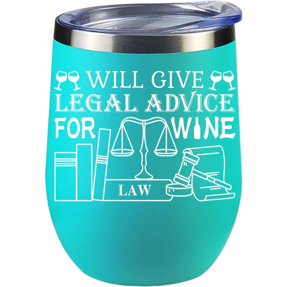 QUMO Lawyer Gifts | Mug | For Women | Her | Students | Christmas | Funny | Graduation | Coffee Mug | Wine Glass