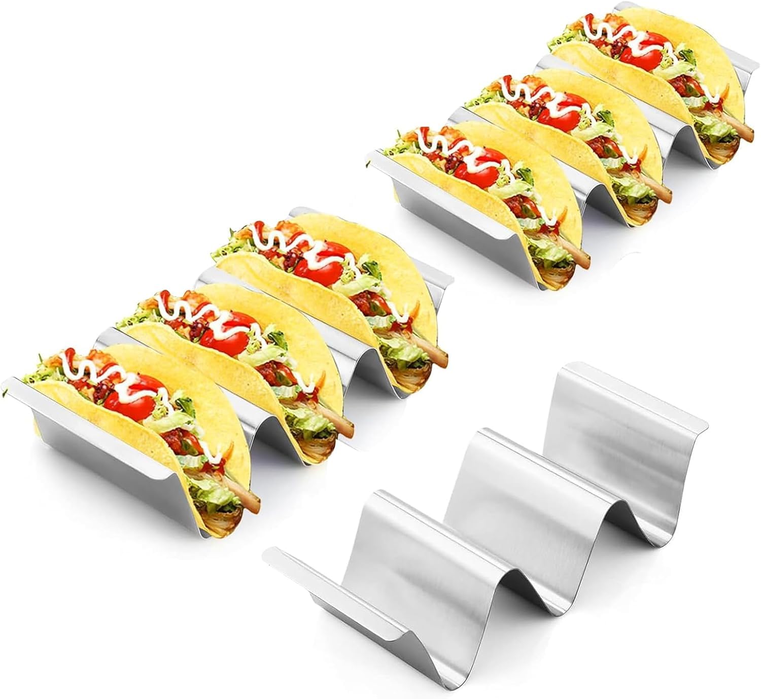 KOOSREEL Lot de 3 Supports à Juego de 3 Soportes para Taco, Acero Inoxidable