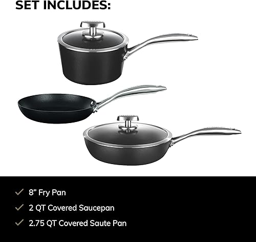 Miniatura 4 de SCANPAN Pro IQ - Juego de utensilios de cocina de 5 piezas, antiadherentes fáciles de usar, aptos para lavavajillas, utensilios de metal y horno,