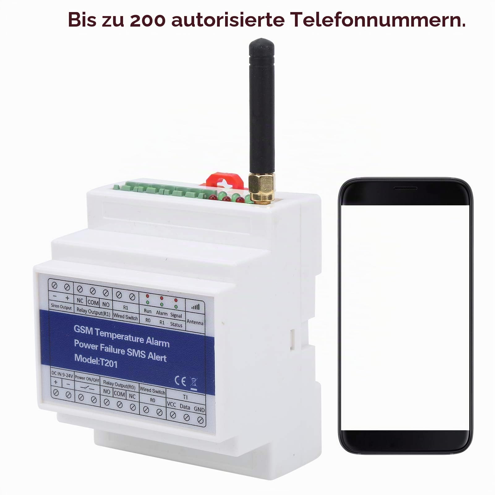 GSM Temperaturalarm für Zuhause – Stromausfall-Alarm mit Fernüberwachung, Timer-Bericht & SMS-Benachrichtigung für maximale Sicherheit