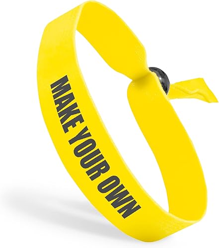 Miniatura 9 de Pulseras de tela personalizadas con cuentas ajustables  Personaliza con texto y logotipos  Pulseras de poliéster estilo festival  Perfectas para