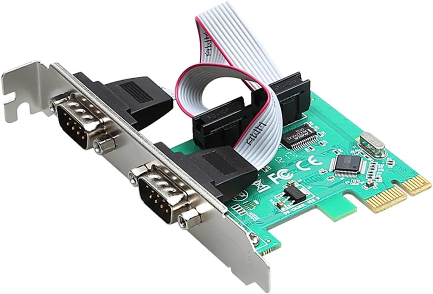 2 Port RS232 RS-232 Serial Port COM to PCI-E PCI