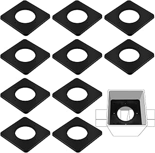 Chunful 10 Pcs Nylon Top Rail Tie Replacement for 5 x 5 in Sq Vinyl Fence Post Durable Support Prevent Bending Vinyl Top Rail Keeper Screw Alternative for Residential Outdoor Fencing