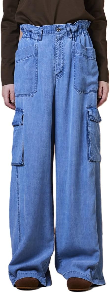 美品 ユリウス カーキ ミリタリー ワイドパンツ ナイロンパンツ