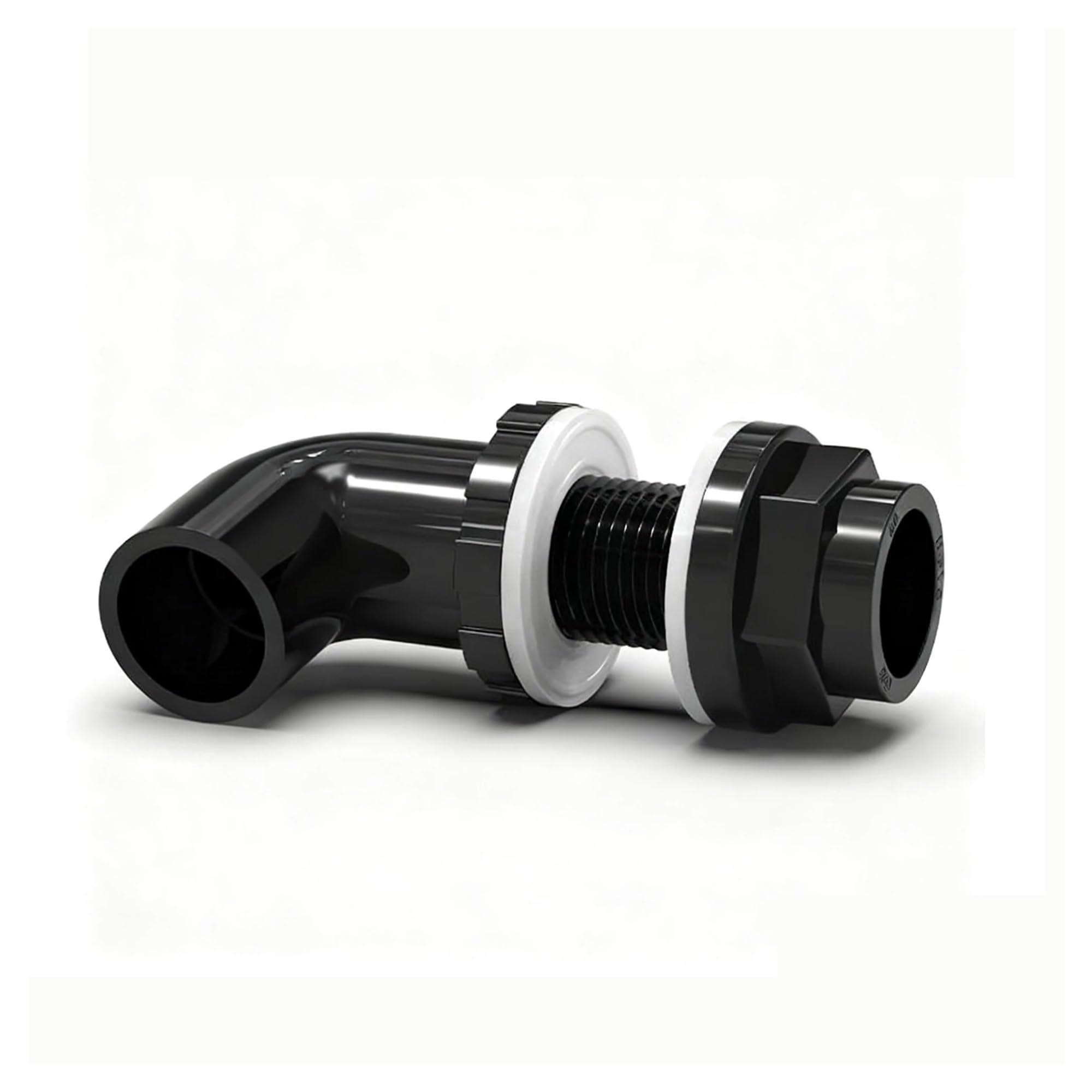 Accesorios de tubería codo 90 ° PVC, 1~5 uds., 20/25/32/40/50mm, conector drenaje tanque peces, adaptador UPVC jardín(40mm - Straight,5Pcs)