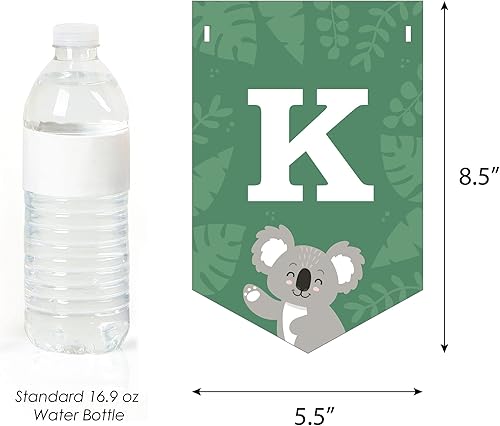 Miniatura 3 de Big Dot of Happiness Koala Cutie - Pancarta de fiesta de cumpleaños y baby shower, decoraciones de fiesta, koalafied para fiesta